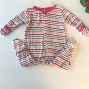 Kickee Pants Fairytale Stripe Footie NB